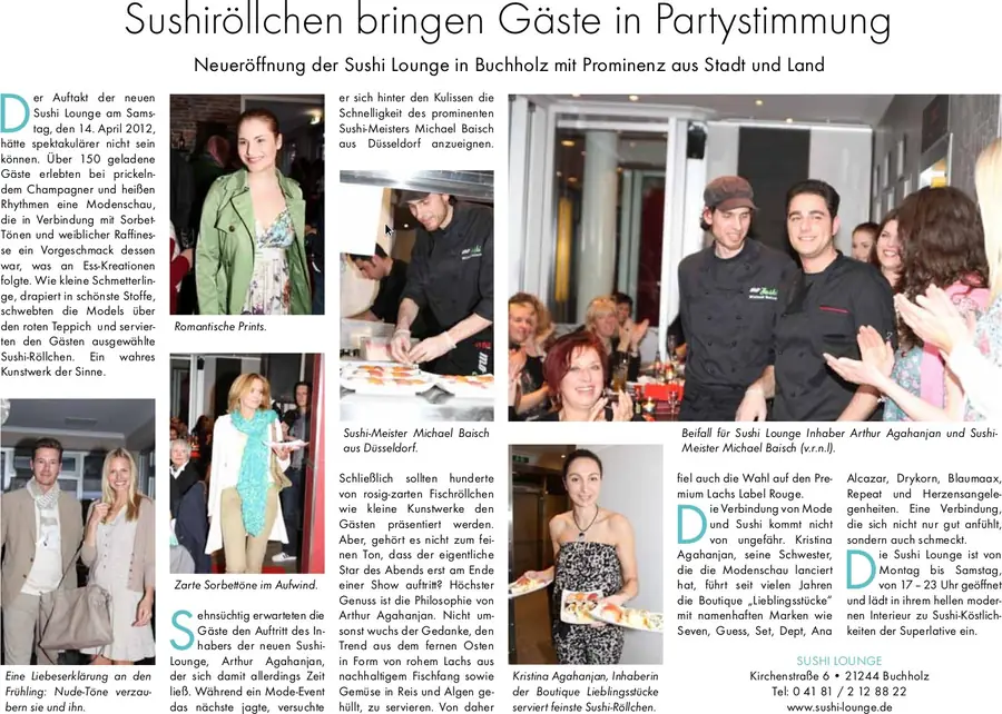 Sushi Lounge, 2012