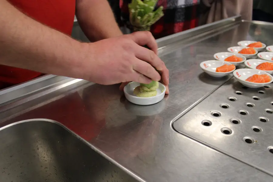 Real wasabi, on the grater