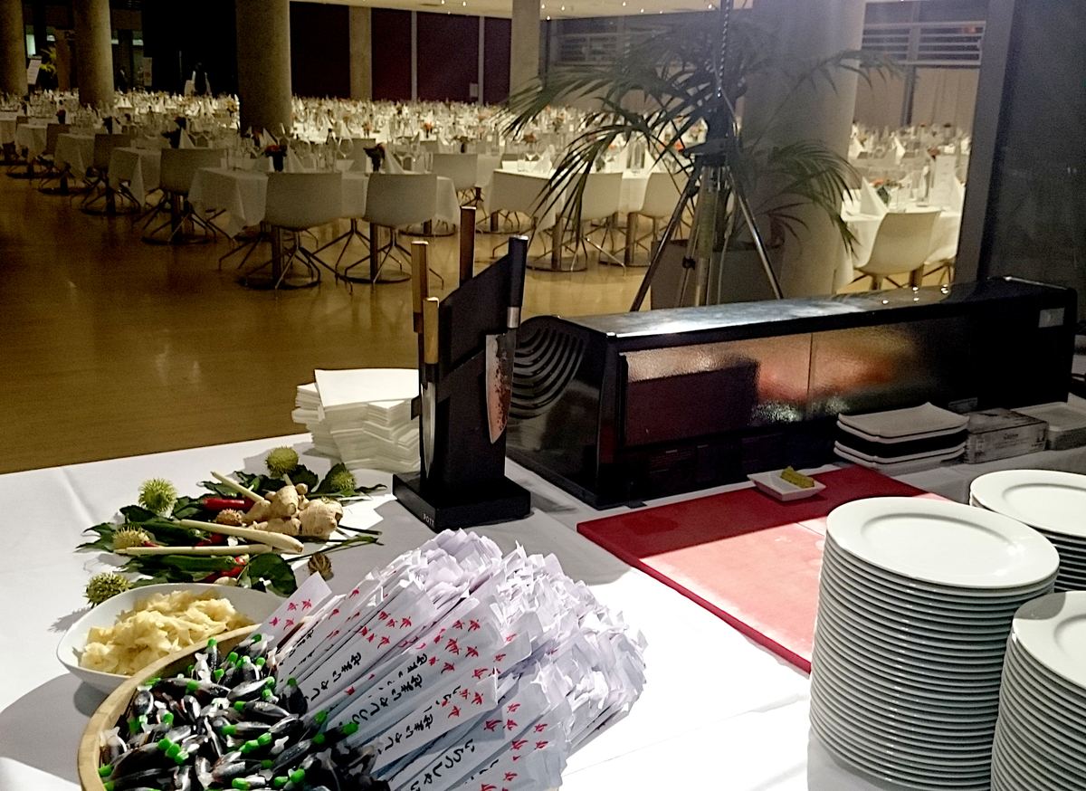 Firmenevent, die Theke im Foyer