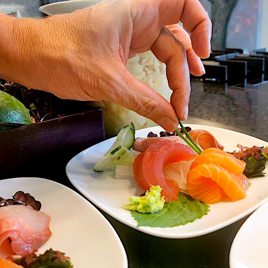 Plated when it is eaten