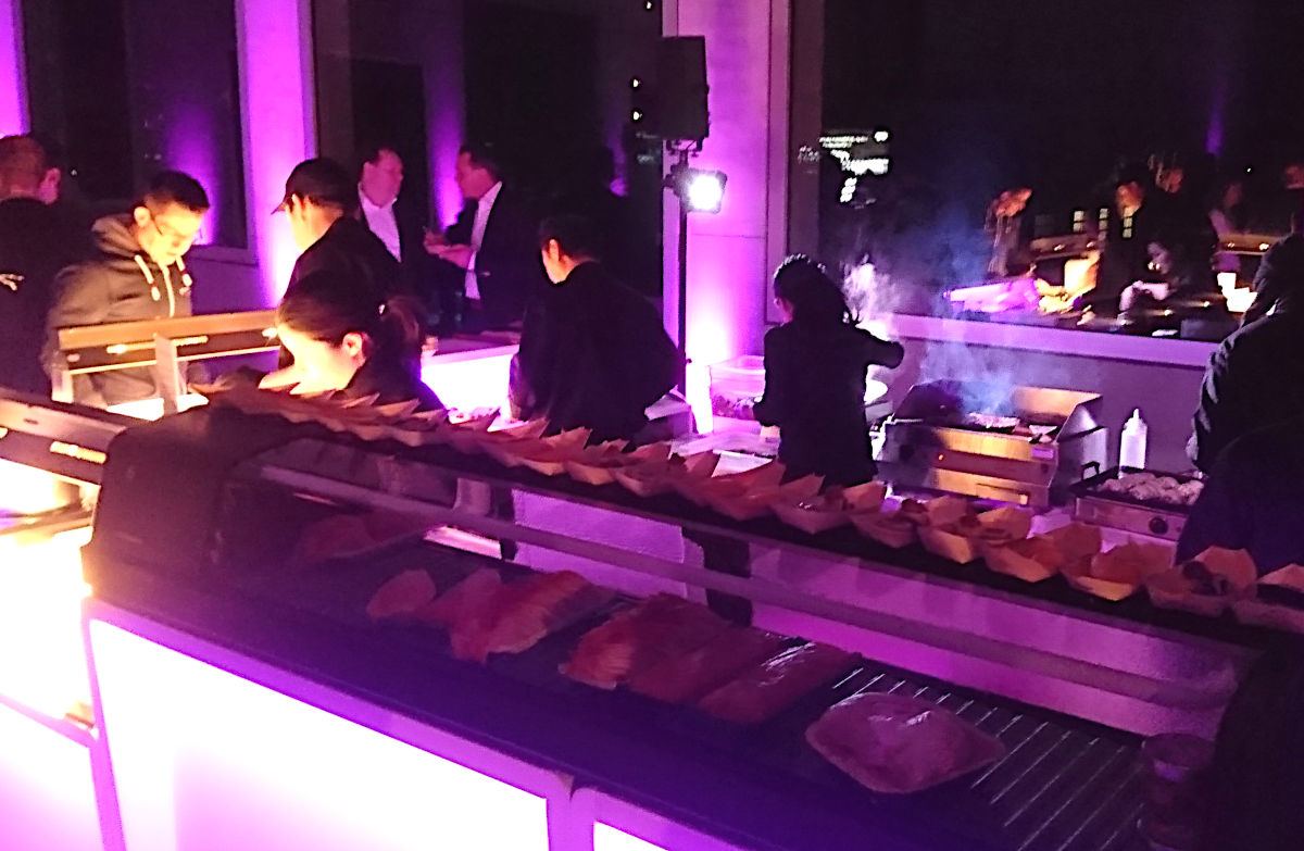 Standparty am Abend